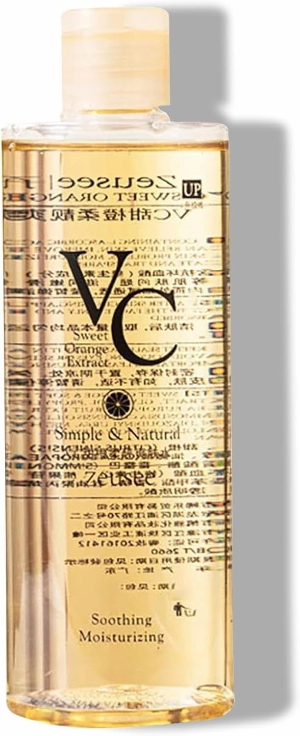 VC Toner, Vitamin C Moisturizing Toner, Hydrating Facial Toners, Refreshing Texture Easy to Absorb, with Hyaluronic & Centella Asiatica(300ml)