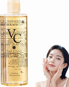 VC Toner, Vitamin C Toner, Refreshing Water Lotion, with Hyaluronic & Centella Asiatica, Refreshing Hydrating(300ml)