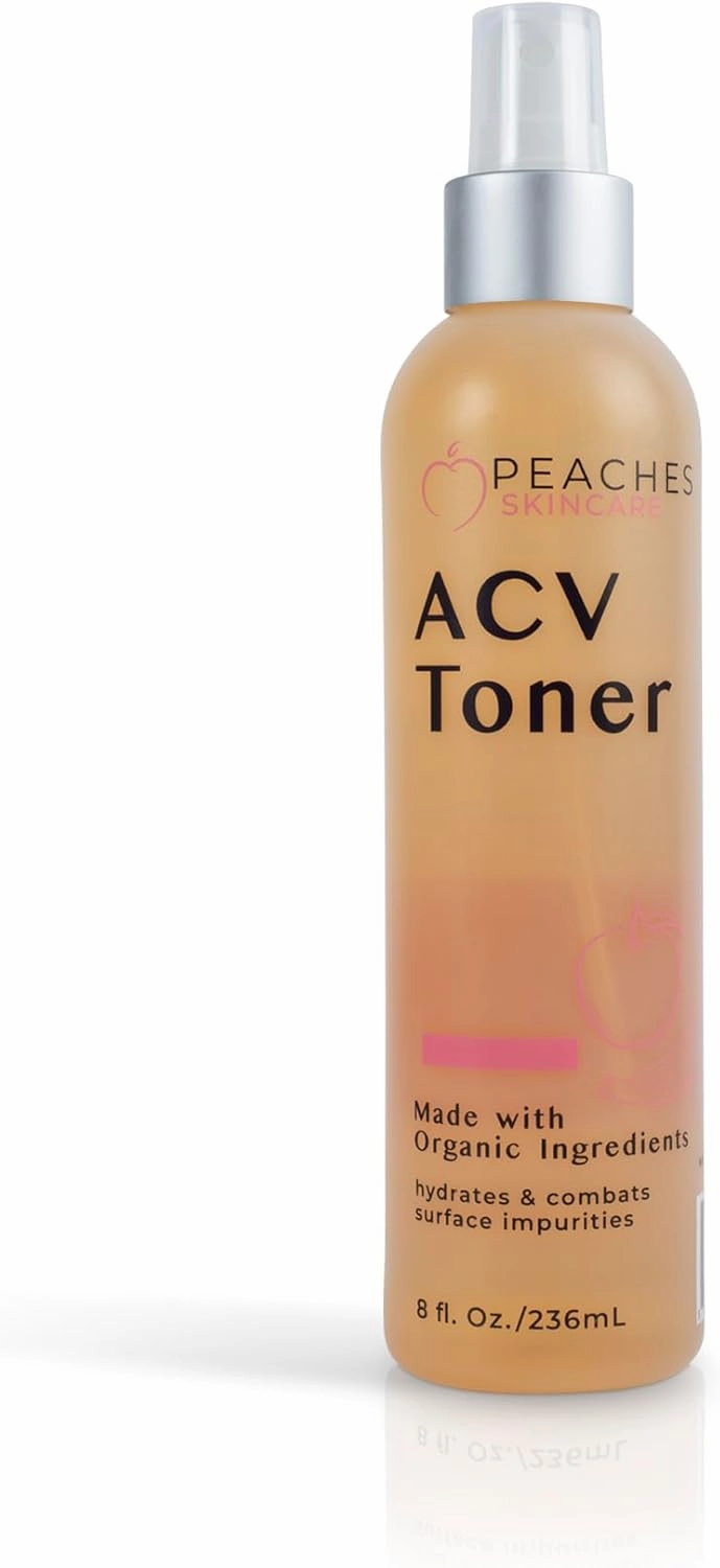 Vegan Facial Toner with Citrus Extracts – Gently Exfoliates and Targets Acne and Blemishes – Apple Cider Vinegar Face Toner (8 oz)