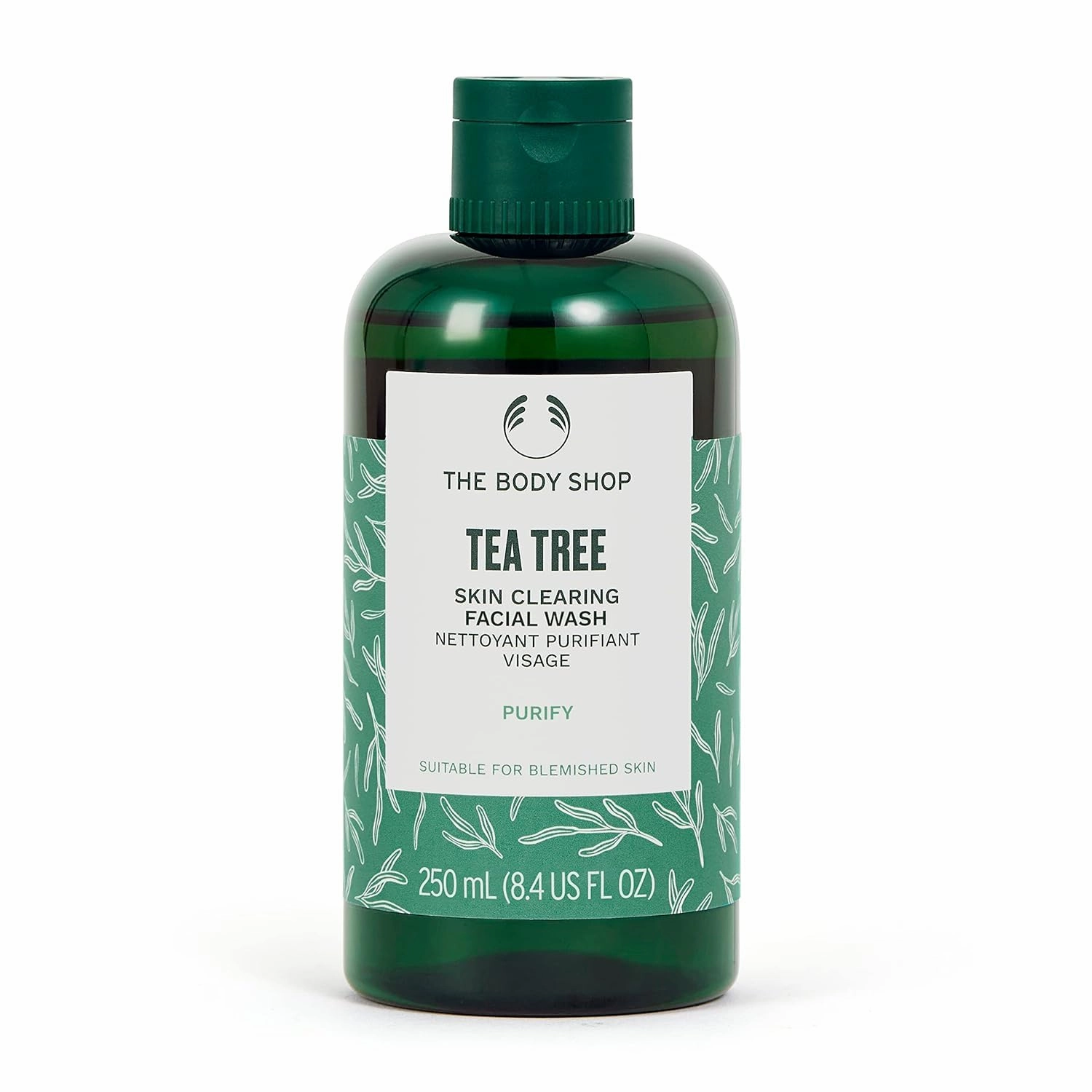 Vegan Tea Tree Facial Wash, 250 ML - For Oily, Blemished Skin | Intensely Cleansing