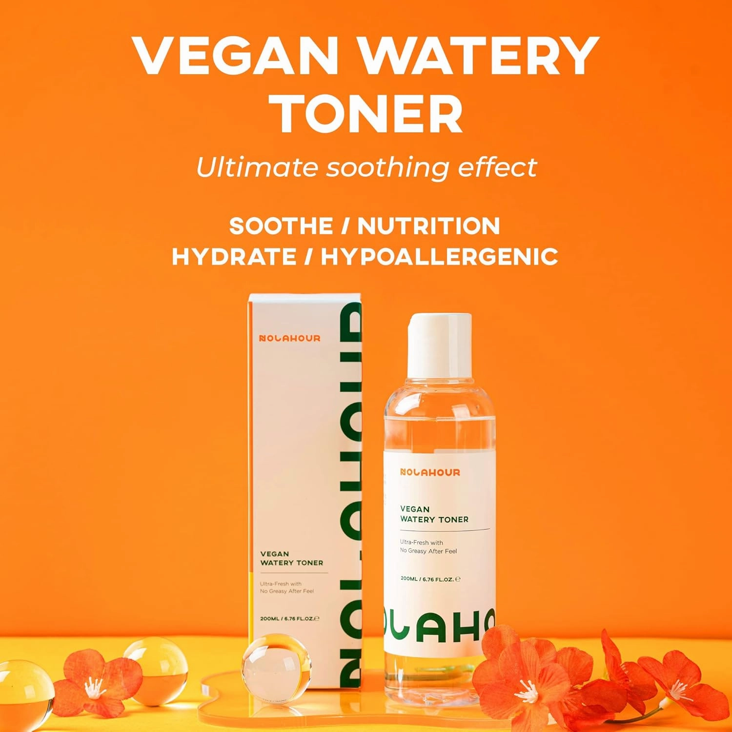 Vegan Watery Toner | Facial Toner for Men and Women | Hydrating Toner for Face w/Natural Ingredients | Toner for Oily Skin & Sensitive Skin | Korean Toner for Face (Pack of 1, 6.76 Fl Oz)
