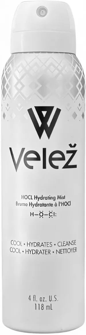 Velež HOCL Hydrating Face Mist, Gentle Facial Spray, Versatile Fusion of Hypochlorous Acid   Pure Water, Refreshes, Soothes & Cleans The Skin, 4 Fl Oz
