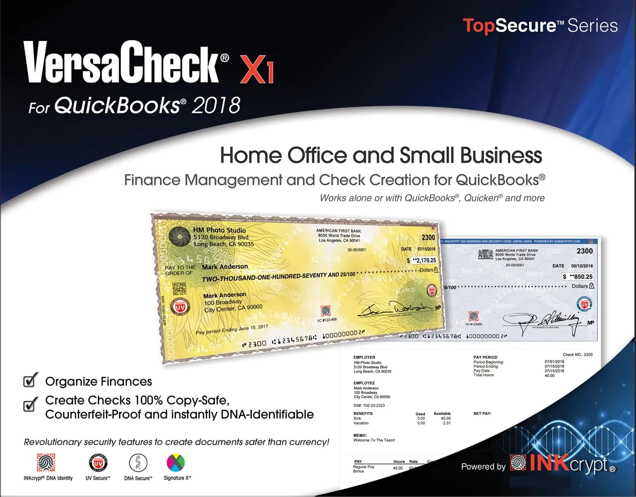 VersaCheck X1 2018 for QuickBooks