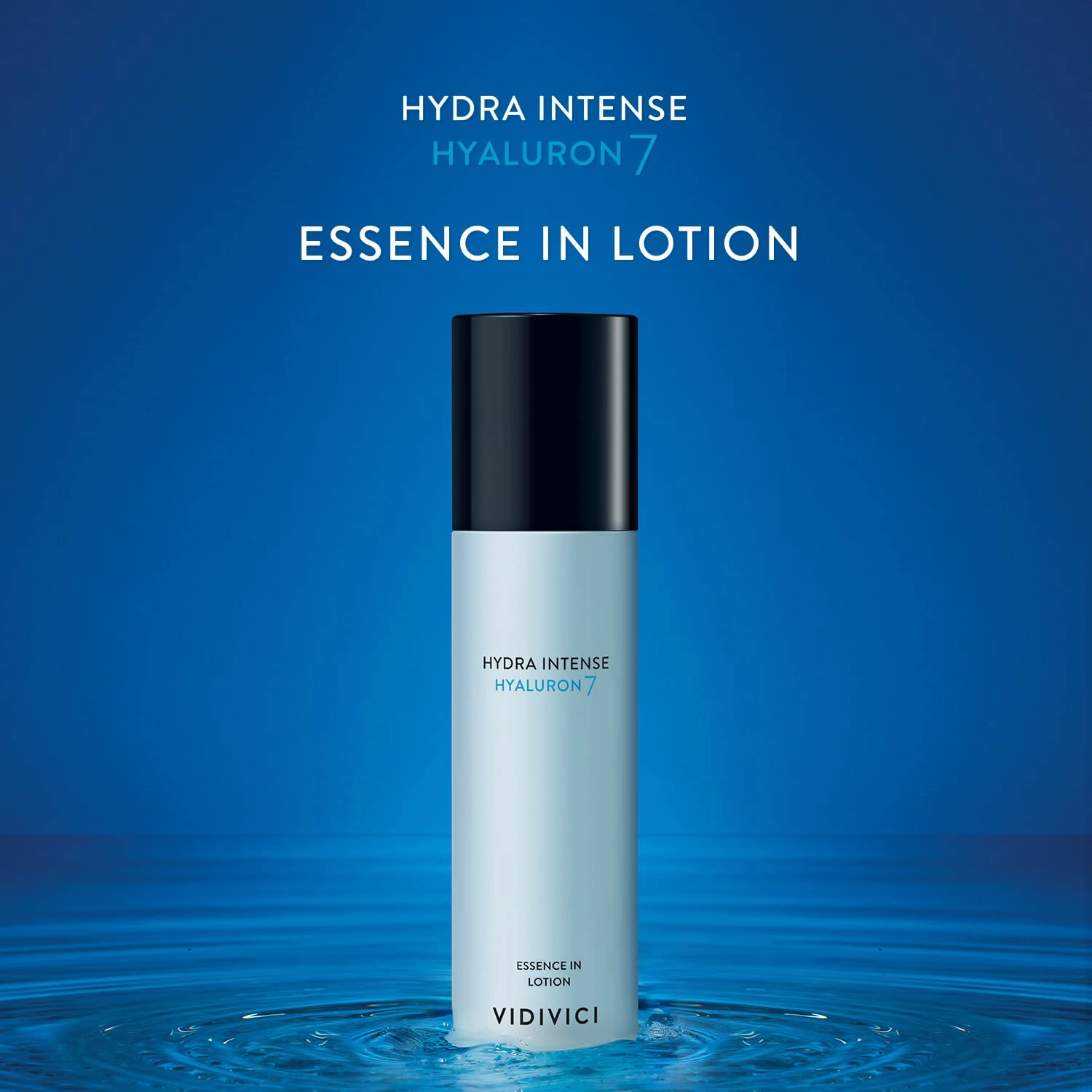 VIDIVICI Hydra Intense Hyaluron7 Essence in Lotion – Intense Moisturizing Milky Face Emulsion with Hyaluronic Acid and Squalene - Non-Oily & Smooth Textured, 3.38 fl.oz.