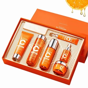 Vitamin C Toner, vitamin c serum, Vitamin C Skincare Kit, Skin Hydration, Skin Texture Support, Includes Toner, Serum, Moisturizer, Cream, Unique Gift for Women/Mom (1 Set)