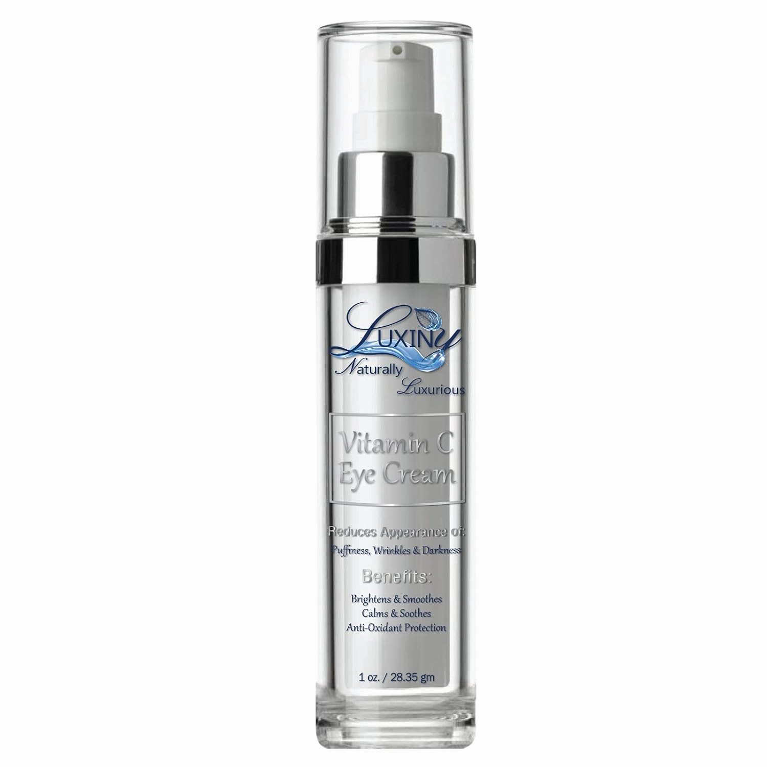 Vitamin C Under Eye Cream for Dark Circles and Puffiness, Anti Aging, Enriched Retinol Eye Cream to Reduce Eye Bags, Fine Line and Wrinkles with Aloe Vera & Cocoa Butter, 1oz.