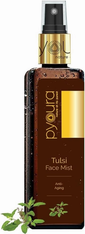 Viva Tulsi Anti Wrinkle Glowing Skin Face Toner Mist 50 ml, Anti-Aging Natural Face Serum, Toner for Open Pores Tightening, Instantly Hydrates and Freshens, Toner for Dry Oily Combination Skin