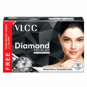 VLCC Diamond Facial Kit   FREE Rose Water Toner | 300gm   100ml