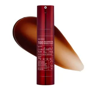 VT COSMETICS Red Booster Reedle Shot 100, Spicule Microneedling Serum for Wrinkle Care, Anti-aging with Dragon's Blood, Exfoliation, Exosome Serum for Glass Skin, Korean Skin Booster 1.69 fl oz (50ml)