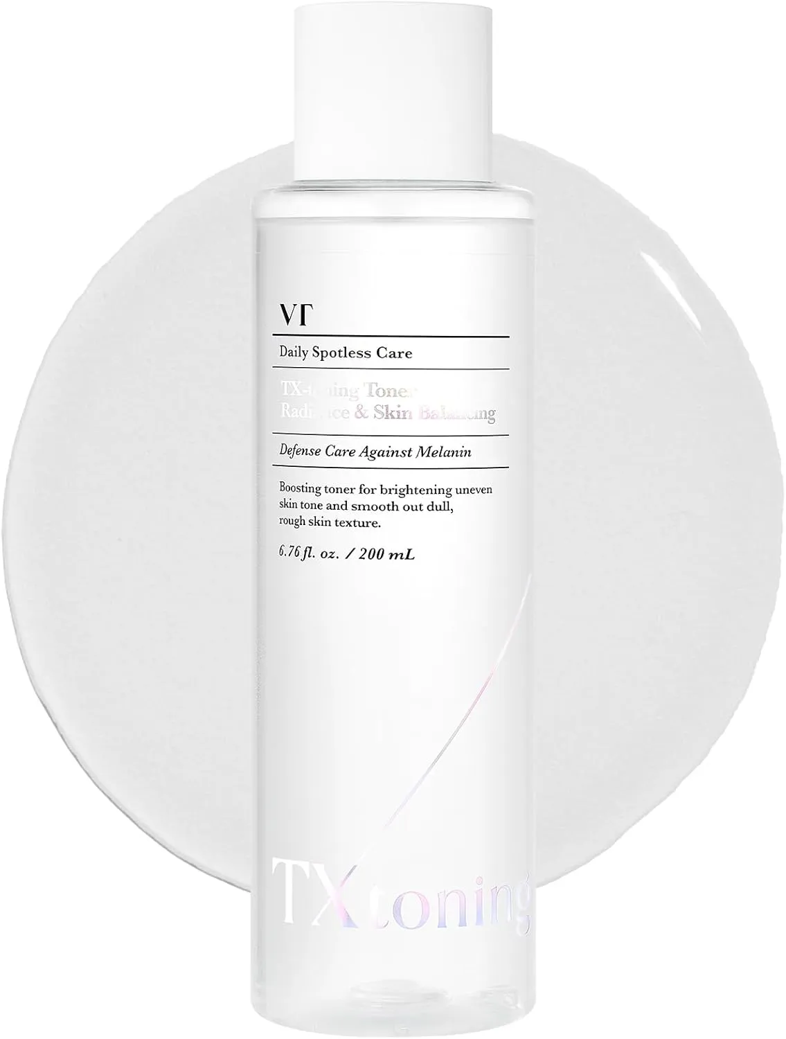 VT COSMETICS TX Toning Facial Toner with Tranexamic Acid, Niacinamide, Glutathione, Hydrating, Refreshing Toner for Dark Spots, Acne Scar, Exfoliating, Sensitive Skin, Korean Skincare, Fragrance-Free