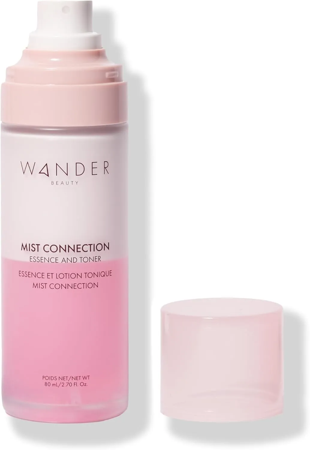 Wander Beauty Mist Connection Essence and Toner - 8-in-1 pH Balancing & Hydrating Facial Mist - Glowy Skin Care with Niacinamide, Hyaluronic Acid, Evening Primrose & Avocado - Alcohol-Free - 2.7 fl oz