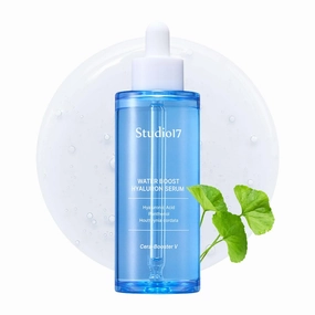 Waterboost Hyaluronic Acid Serum 2.7 fl.oz. Cera-Booster V(Originated from Centella Asiatica) & Houttuynia Cordata included. Niacinamide Korean Serum for Moisturizing and Pore Care
