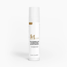 Watermelon Hydration Moisturizer with Niacinamide, Green Tea & Chamomile Extracts – Lightweight Face Cream for All Skin Types, 1.7 fl oz – Smooth Base for Makeup – Made in USA