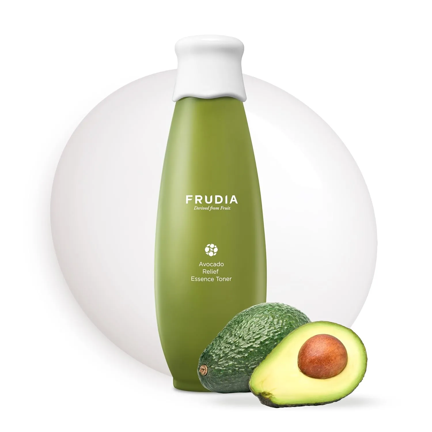 WELCOS FRUDIA Avocado Relief Essence Toner | Calming Face Toner w/Avocado Extract, Centella Asiatica Extract & MadecassosideX4 | Korean Skin Care for Sensitive Skin (6.59 fl oz)