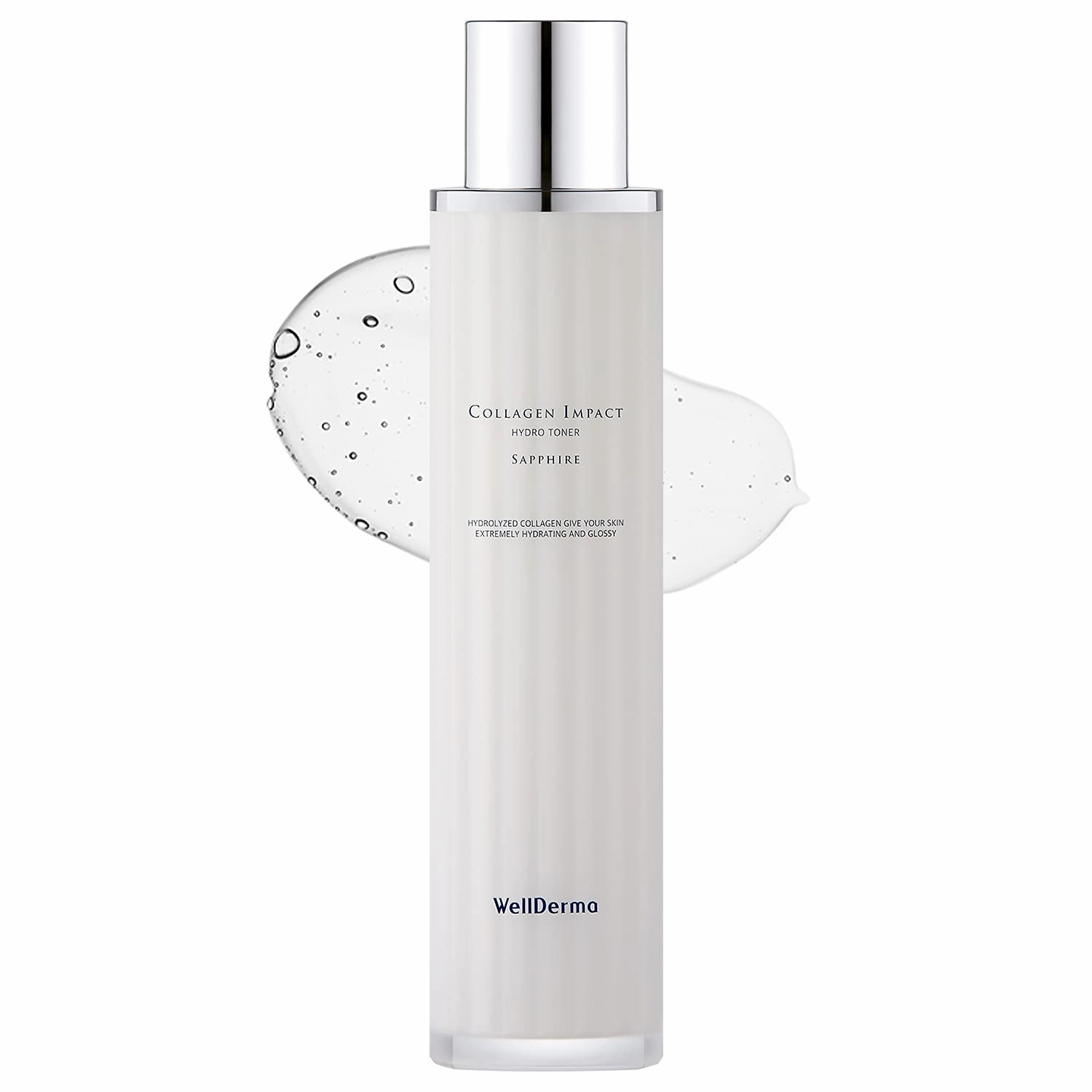 WELLDERMA Sapphire Collagen Impact Hydro Toner 3.38 fl.oz- Collagen Anti-Aging and Moisturizing Face Toner with Hyaluronic Acid, Moist Essence Skin Booster, Healthy Glow Skin for Dull Skin