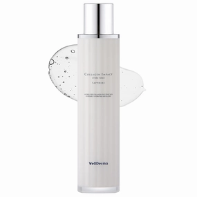 WELLDERMA Sapphire Collagen Impact Hydro Toner 3.38 fl.oz- Collagen Anti-Aging and Moisturizing Face Toner with Hyaluronic Acid, Moist Essence Skin Booster, Healthy Glow Skin for Dull Skin