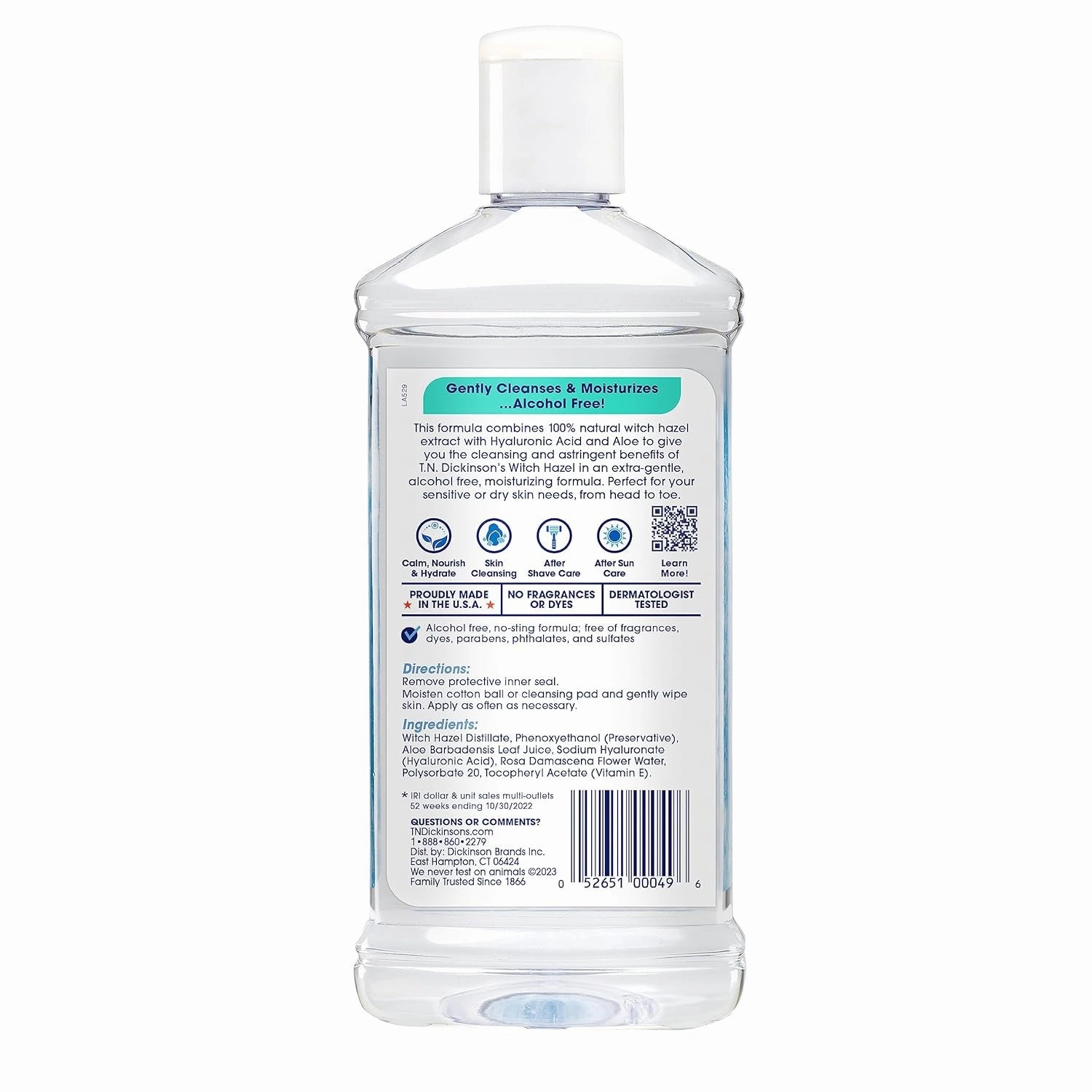 Witch Hazel Alcohol-Free Moisturizing Astringent, Made with 100% Natural Witch Hazel 16 Oz