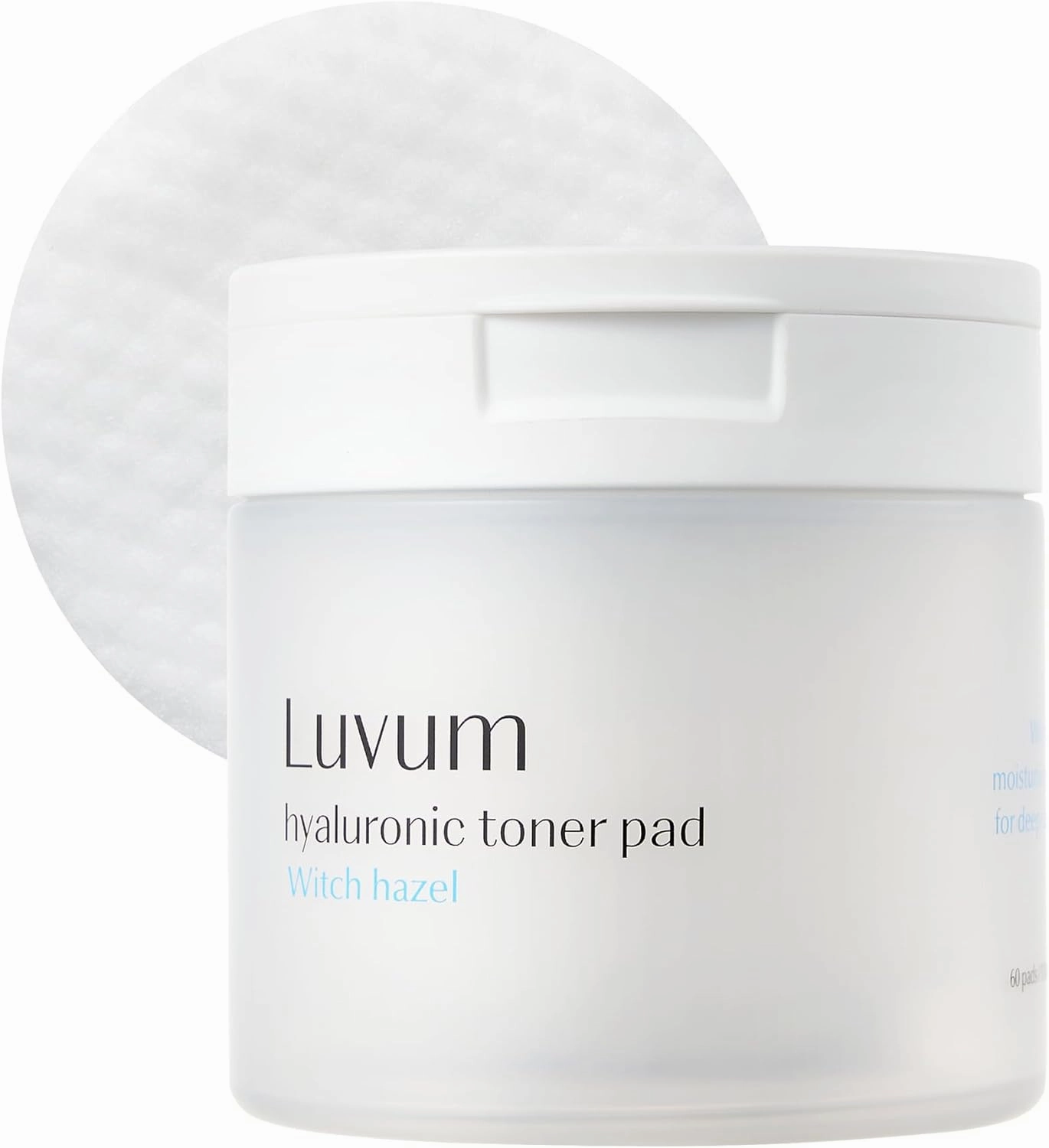 Witch Hazel Hyaluronic Toner Pad, Witch Hazel, Hyaluronic Acid, pH 5.5, 60 Pads