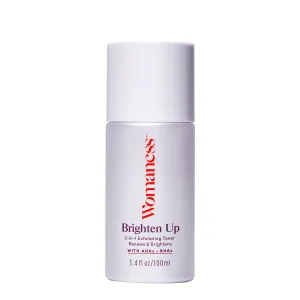 Womaness Brighten Up Face Exfoliating Toner – Hydrating AHA BHA Exfoliant for Women w/Brightening PHA – Gentle Pore Cleaner for Dark Spots, Dullness & Dry Skin – Skin Toner & Liquid Exfoliant – 3.4oz