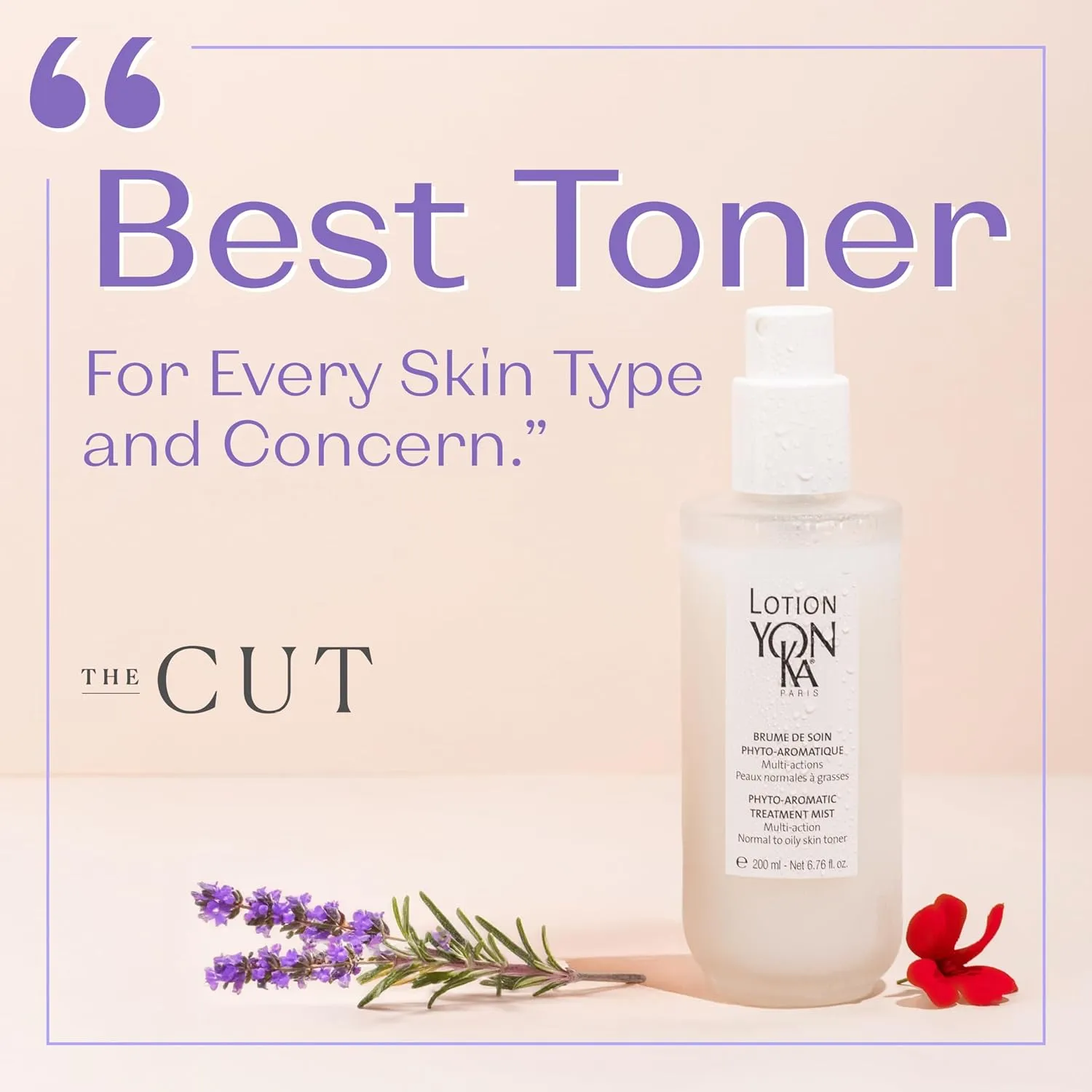 Yon-Ka Lotion PNG Hydrating Face Toner (Oily & Normal Skin) Daily Purifying Face Mist, Refreshing Natural Skin Toner with Essential Oils, Alcohol-Free and Paraben-Free (6.7 oz)