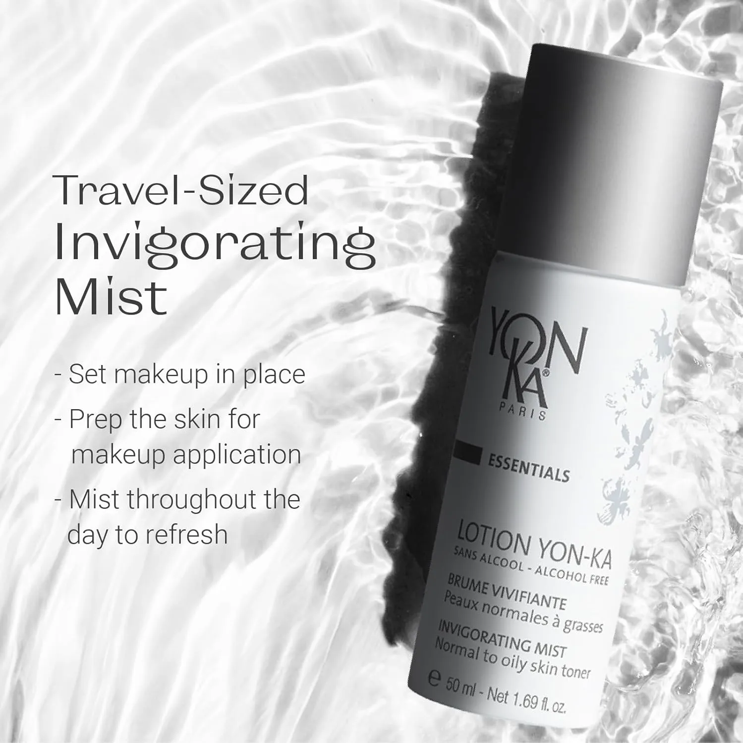 Yon-Ka Lotion PNG Hydrating Face Toner (Oily & Normal Skin) Daily Purifying Face Mist, Refreshing Natural Skin Toner with Oils, Alcohol-Free and Paraben-Free (1.6 oz)