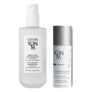 Yon-Ka Lotion PNG Hydrating Face Toner (Oily & Normal Skin) Daily Purifying Mist (6.7 oz) with Travel Sized PNG Hydrating Face Toner (1.6 oz) with Essential Oils, Alcohol-Free and Paraben-Free