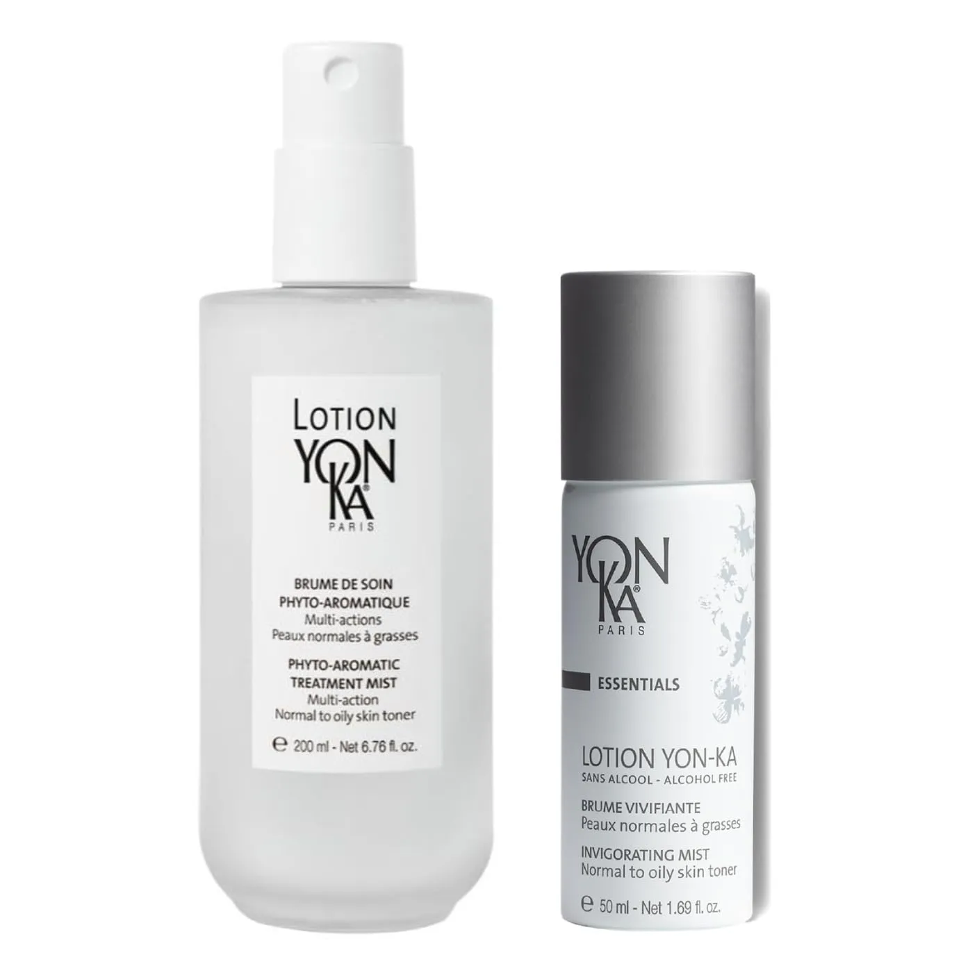 Yon-Ka Lotion PNG Hydrating Face Toner (Oily & Normal Skin) Daily Purifying Mist (6.7 oz) with Travel Sized PNG Hydrating Face Toner (1.6 oz) with Essential Oils, Alcohol-Free and Paraben-Free