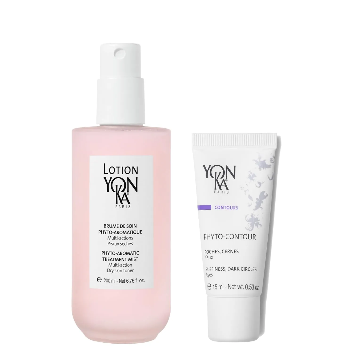Yonka Hydrating Face Toner and Eye Cream, Facial Toner for Dry or Sensitive Skin and Anti-Aging Under Eye Cream for Dark Circles and Puffiness