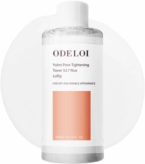 Yulmi Pore Tightening Toner 53.7 Rice Luftig, Minimize Pores with Wrinkle Improvement, for Glass Skin, Rice Water, Niacinamide, Adenosine, Fragrance-Free, Korean Skin Care, 10.14 fl.oz.