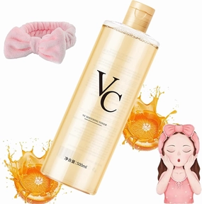 𝐕𝐂 𝐓𝐨𝐧𝐞𝐫,VC Toner Intensive Brightening,Vc 𝐓𝐨𝐧𝐞𝐫s Intensive Whitening 500 ml (17.6 fl oz),Vitamin C Moisturizing toners,Hydrating Facial toners with Hyaluronic Acid & Centella Asiatica (1)